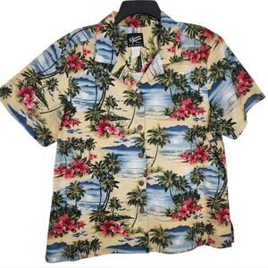 Shannon Marie Hawaii Hawaiian Shirt XL Tropical Button Down Shirt Collared